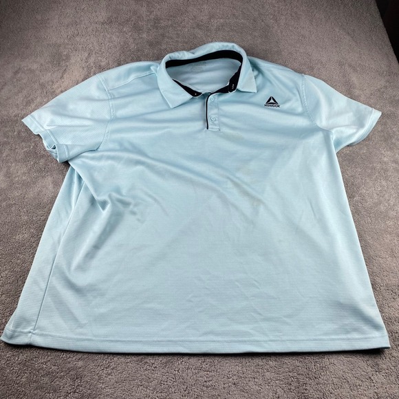 Reebok Other - Reebok Mens Athletic Polo Mens 3XL Light Blue Breathable